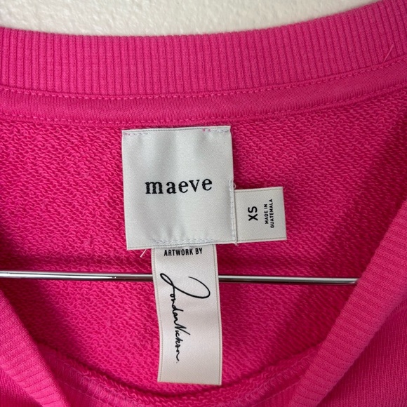 NWT Anthropologie Maeve Jordan Nickson Bisou Bisou Sweatshirt Women’s Size XS - Picture 3 of 8